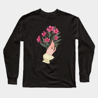 Oleander Victorian hand Long Sleeve T-Shirt